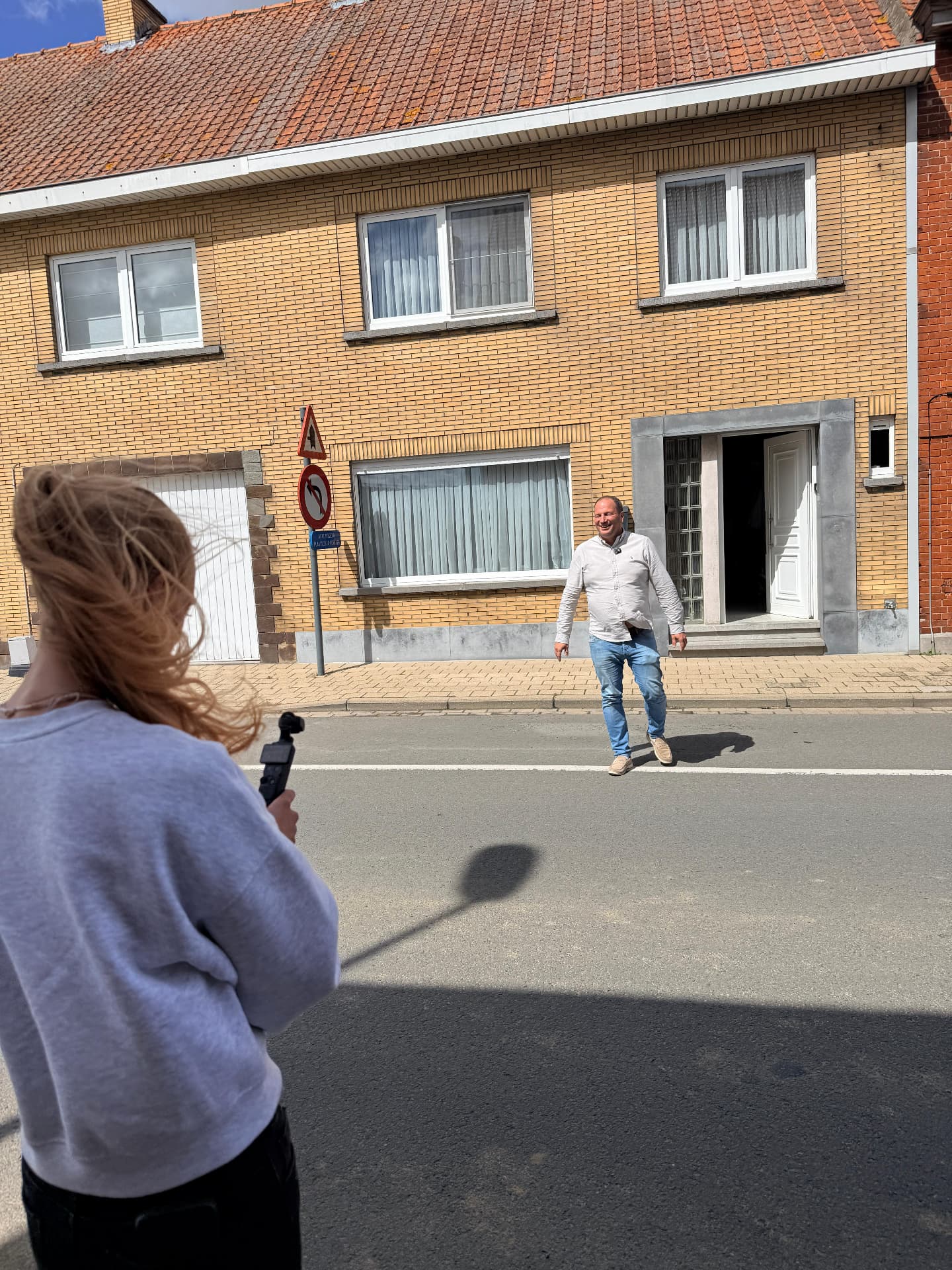 Altitura aan het filmen op locatie