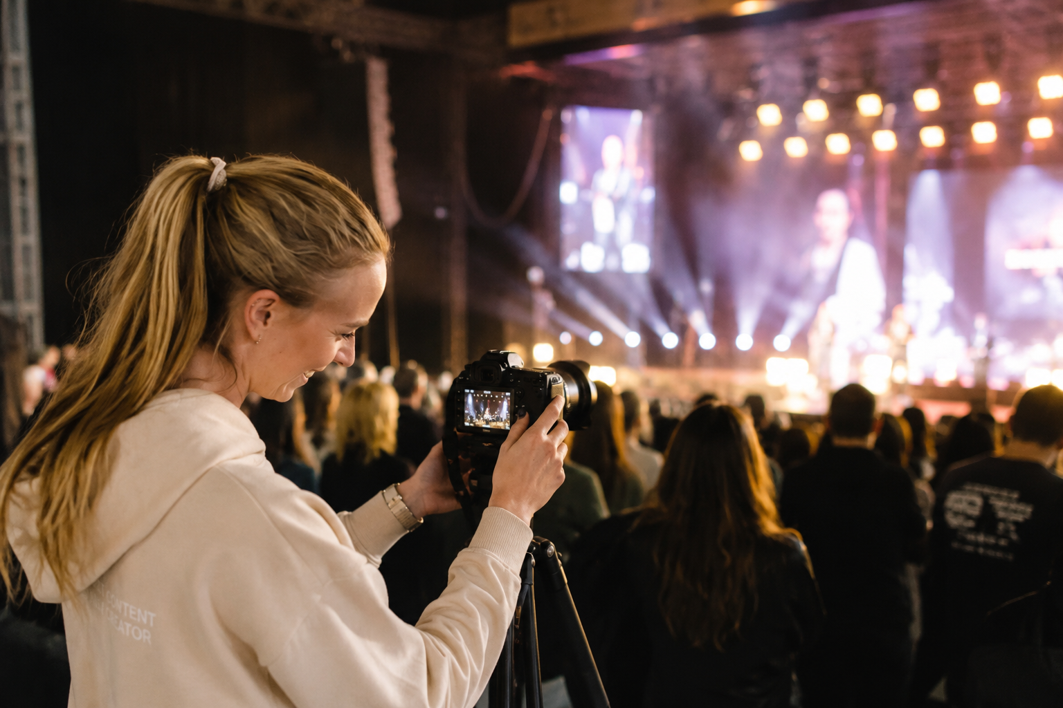Live social content tijdens event